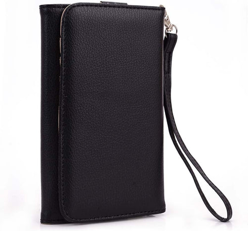 Kroo Clutch Wallet for Smartphones, Black, Fits up to 6-Inch