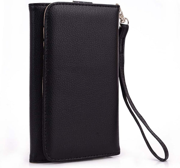 Kroo Clutch Wallet for Smartphones, Black, Fits up to 6-Inch