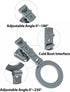 Pukoko 16/15/14/13 Magnetic Phone Tripod Mount Adapter Cold Shoe Phone Holder for Camera Magsafe Tripod Mount