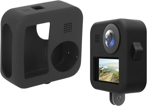 PU454B Silicone Protective Case with Lens Cover for Camera Body