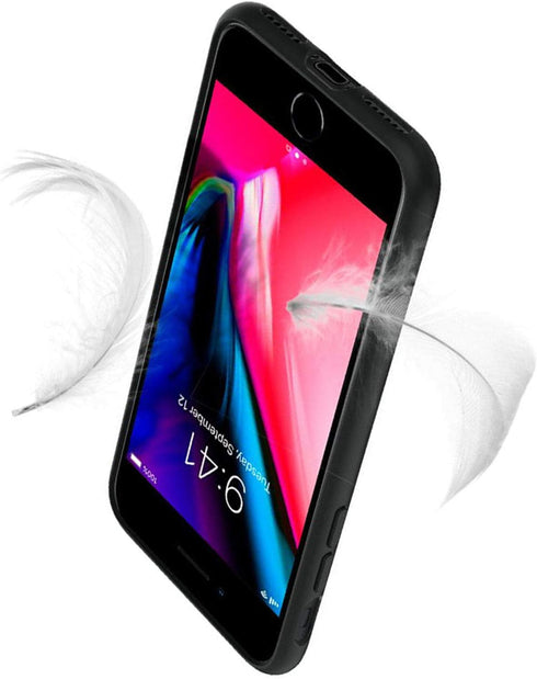 Ultra-Thin Black Soft Silicone TPU Phone Case + 2 Screen Protector for LG K31 Rebel (5.70") - Shock-Absorption Cover