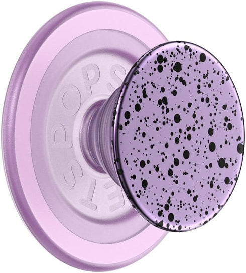PopSockets Phone Grip with Expanding Kickstand, MagSafe Compatible, Adapter Ring Included, Sugar Plum Speckle