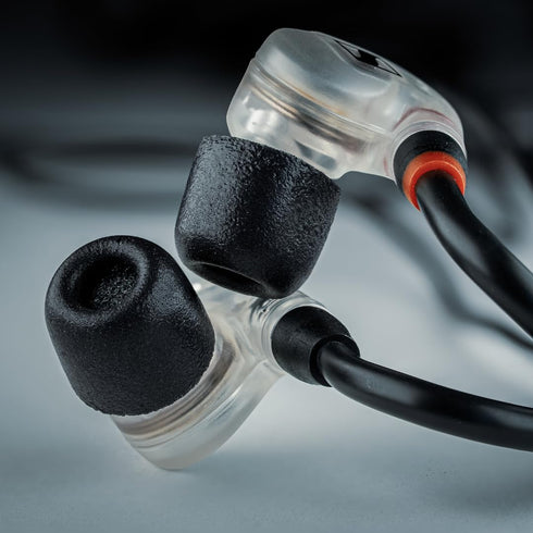 Comply 500 Core Series Memory Foam Replacement IEM Ear Tips for KZ, Moondrop, FiiO, Sennheiser, Black