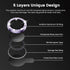 Tensea Camera Lens Protector for iPhone 14 Pro/Pro Max, 9H Tempered Glass, Metal Ring, 6.1" & 6.7" Models.