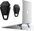 Portable Invisible Laptop Stand, Mini Aluminum Cooling Pad, Ergonomic Lightweight Laptop Desk Stand (2pcs Black)