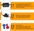 Junecarp 12V 25 Car Antenna Booster db - Amplify Signal & Reduce Noise AM FM Radio Antenna Amplifier for Car