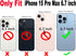 Qokey Bling Glitter Phone Case for iPhone 15 Pro Max, Shockproof Camera Lens Protection, Warm Rose