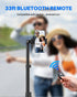 MIIASI 67" Phone Tripod, Extendable Tripod for iPhone, Selfie Stick with Remote and Phone Holder, Compatible