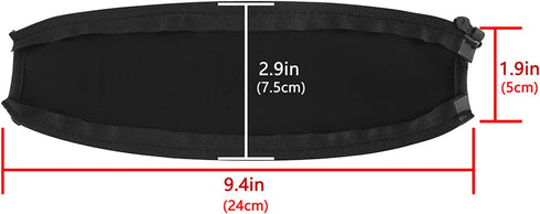 Geekria Flex Fabric Headband Cover for Beats Solo 3, Solo 2 Headphones, Replacement Repair Part (Black)