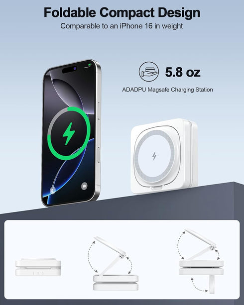 ADADPU 2026 3 1 17 16 15 14 13 12 Magnetic Wireless Charging Station - in Foldable Charger Stand for Multiple Apple