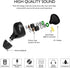 HiFi Stereo IEM Earphones - Dynamic Dual Driver Wired Earbuds, Noise Canceling, Detachable Cable for Musicians (Black)