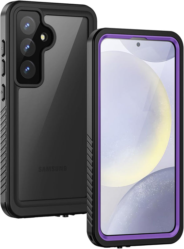 Lanhiem for Samsung Galaxy S24 Case, IP68 Waterproof Dustproof, Rugged Shockproof Cover with Built-in Screen Protector