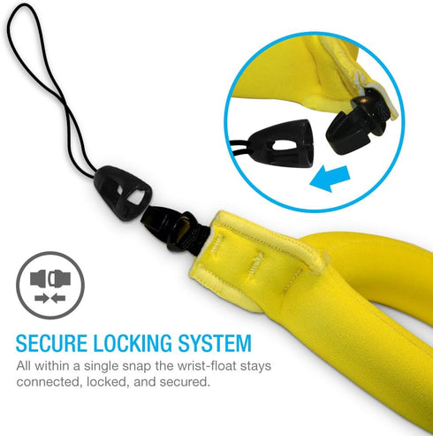 Waterproof Camera Float , Waterproof Float Strap for Underwater Camera and Waterproof Life Pouch Case - Universal Floating Wristband/Hand Grip Lanyard Works with GoPro, Nikon, Canon, Sony,Pentax,Camco