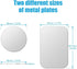 WixGear Mount Metal Plate with Adhesive for Magnetic Cradle-Less Mount - X4 Pack (Silver)
