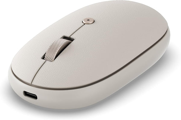 Satechi OntheGo Bluetooth Mouse with USB C Rechargeable Battery, Connect up 3 Devices,