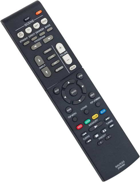 RAV533 ZP35490 Replace Remote Control for Yamaha Receiver HTR-3068 RX-V479 RX-V579 HTR-4068 TSR-5790 RX-V481 HTR-4069