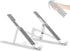 Adjustable Aluminum Laptop Stand, Foldable Portable Holder with Anti-Slip Silicone Pad for 10-15.6 Tablets