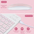 Wireless Bluetooth Keyboard and Mouse Set, Dual Rechargeable (Pink)