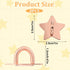 SynHHergyx 8 Pcs Stars Moon Cell Phone Ring Holder Metal Phone Finger Grip Hook Self-Adhesive Phones Grip Loop