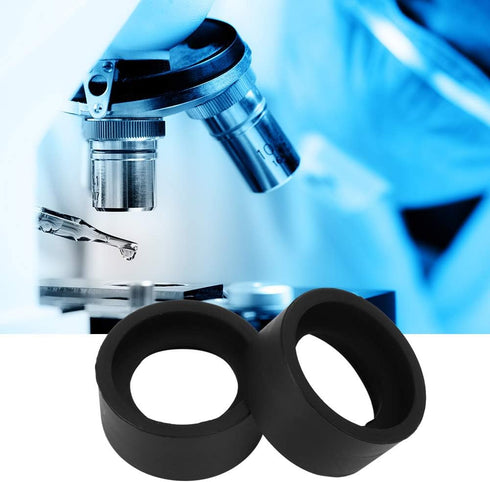 AUNMAS 2PCS Eyepiece Cover, Binocular Eye Cups Replacement Guard Soft Rubber 36mm Diameter for Stereo Microscope