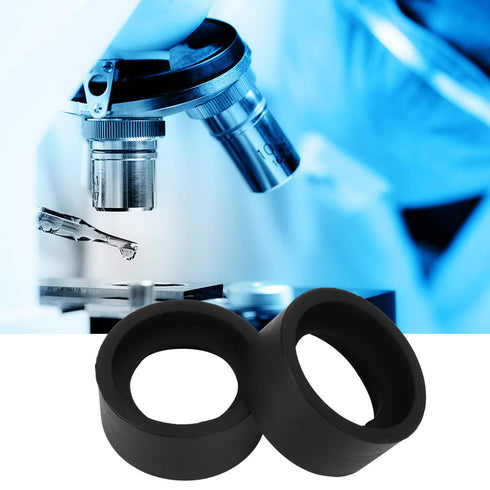 2PCS KP-H2 Flat Angle Microscope Goggle, 32-36mm Diameter Eyepiece Cover, Soft Rubber Binocular Eye Cups