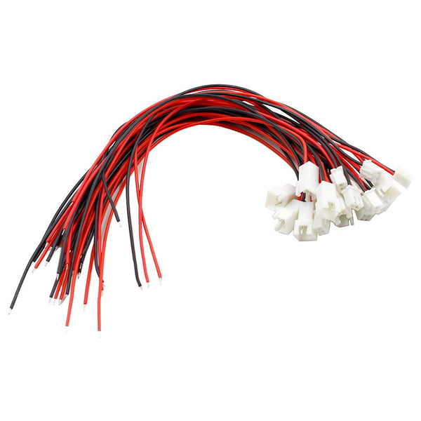 JST XH2.54 2Pin Micro Female and Male Connection Plug - 200mm Wire Cable (10 Pairs)