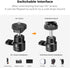 K&F Concept Super Clamp Camera Clamp with 360° Ballhead for GoPro/AKASO/Insta360 Action Cameras