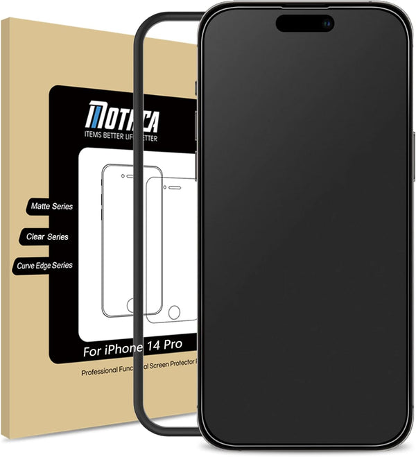 Mothca Matte Glass Screen Protector for iPhone 14 Pro 6.1" (2022) - Anti-Glare, Anti-Fingerprint, Easy Install, Bubble