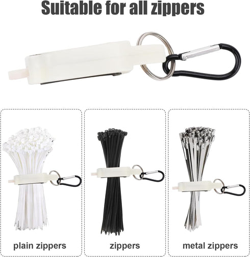 Cable Organizer Zip Tie Mount, Tool Belt Holder for 4/8/12/18 Inch Zip Ties, Cable Tie Bracket for Household Use