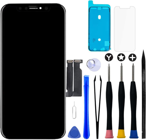Brinonac iPhone XR LCD Screen Replacement Kit - 6.1 inch 3D Touch Display Digitizer Frame Assembly with Repair Tools,