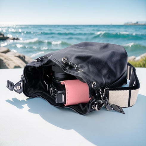 Bowan Small Camera Bag,Camera casing bag,Soft Cute Camera Pouch Handbag compatible with Mirrorless
