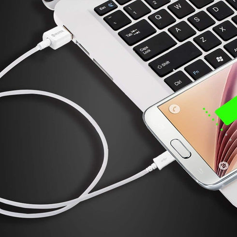 Galaxy S7 Smartphone Adaptive Fast Charging Wall Charger Kit with Micro USB Cable (White)