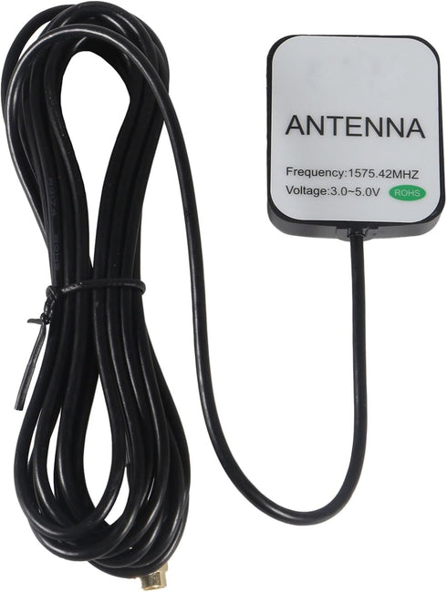 AEDIKO GPS Navigation Antenna with SMA Male Connector Vehicle Waterproof Active GPS Antenna for Car Stereo Head Unit