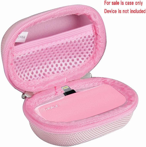 Hermitshell Hard Travel Case for iWALK 3350mAh / iWALK 4500mAh Ultra-Compact Power Bank (Only Case) (Pink)