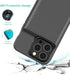 JCK Battery Case for iPhone 14 Plus/Pro Max/13 Pro Max/12 Pro Max, 7000mAh Portable Charging Case, Black
