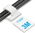 Adhesive Cable Clips White (Large, 45 PCS) - Upgraded Wire Clips for Cord Management
