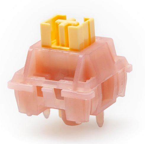 KPREPUBLIC Outemu Silent Peach V3 Switch, Silent Lemon V3 Switch for Mechanical Keyboard, POM PA66 Factory Lubed (OTM