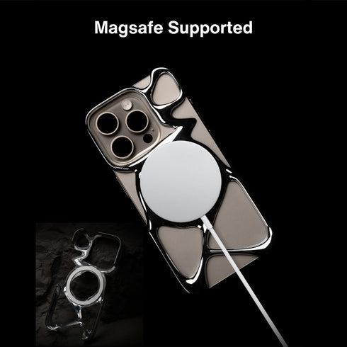 Emptiness Phone Case for iPhone 15 Pro, MagSafe Compatible, Lightweight 22g, Heat Dissipating, Ample Protection