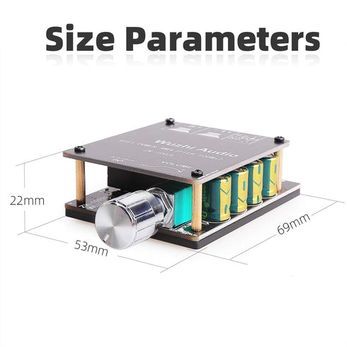 Bluetooth Amplifier Board, 100W+100W Peak Output Power, 2.0 Channel, BT 5.0 AMP Board for DIY Wireless Speakers
