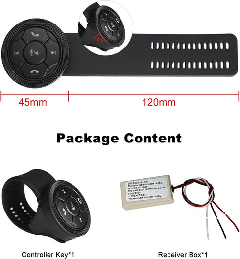 JOYING Latest Universal Steering Wheel Control Watch Band Style with Backlight Buttons for Android Car Stereo DVD