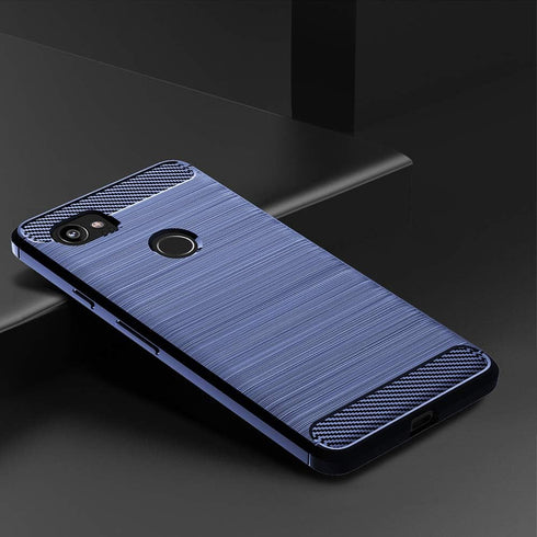 Asuwish Compatible with Google Pixel 2XL Case and Tempered Glass Screen Protector, Slim Silicone Cover