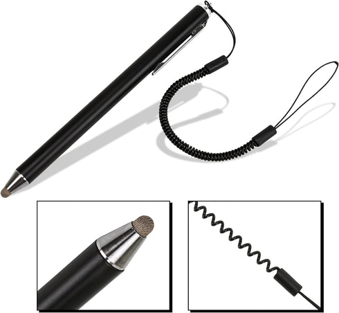 BuleVina Stylus Pens with Tether Lanyard & Clip for Touch Screens, High Sensitivity & Precision Capacitive, Anti-Lost