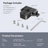 SmallRig Camera Base Plate with 15mm LWS Rod Rail Clamp for Sony A6500, A6600, A6300, Canon R5, R6 - 1674
