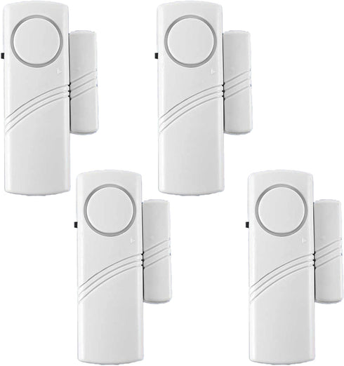 4 Pack Door Alarms for Home Security, Window Door Alarms, DIY Protection Burglar Bell Alarm for Home, Office