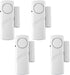 4 Pack Door Alarms for Home Security, Window Door Alarms, DIY Protection Burglar Bell Alarm for Home, Office