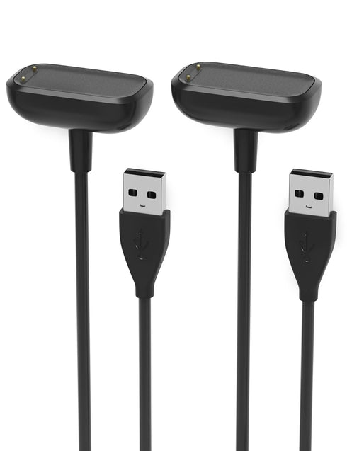 Charger for Fitbit Charge 5 & Luxe - 3.3Ft USB Magnetic Wireless Fast Charging Cable Cord (2-Pack)