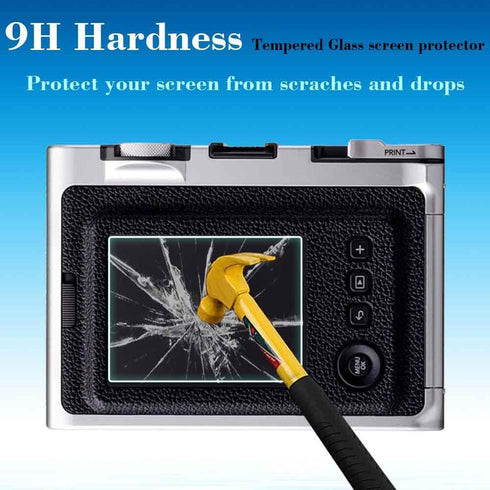 Screen Protector for Fujifilm Instax Mini EVO Instant Camera LCD + Lens, 6 Pcs Tempered Glass 9H Hardness