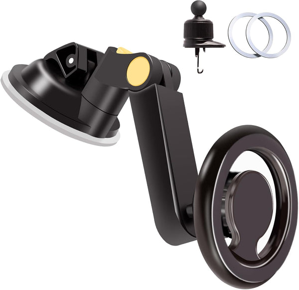 Magnetic Car Phone Holder Mount for Dashboard Windshield Air Vent, Compatible with iPhone 14 13 12 Pro Max Plus Mini,