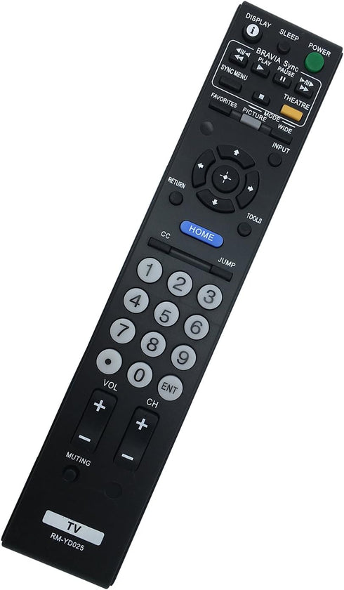 New RM-YD025 Replacement Remote Control for Sony Bravia LCD TV Models KDL-19M4000, KDL-22L4000, KDL-32L4000, KDL-40S4100