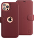 LUPA Legacy Compatible with iPhone 12 Pro Max Case - Wallet with Card Holder for Men and Women, Burgundy Faux Leather